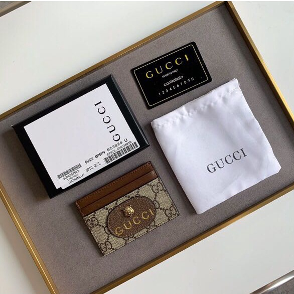 Túi Đựng Thẻ Thời Trang Gucci Chính Hãng Cho Nam Và Nữ 597557 Sẵn Sàng Đến Tàu (Có Hộp)
