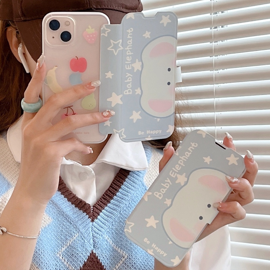 Bao Da Điện Thoại Cho iphone Case 14 Pro Max 13 Pro Max 12 Pro Max- Ốp Điện Thoại TPU Mềm Hình Voi