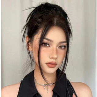 Kẹp Tóc Giả Rơm Đính Bông Hoa Phong Cách punk Cho Nữ