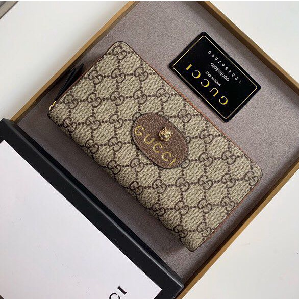 Hình ảnh vật lý Gucci nguyên bản chính hãng ví thời trang Gucci nam và nữ cùng mẫu 476422 Sẵn sàng giao hàng (có hộp)