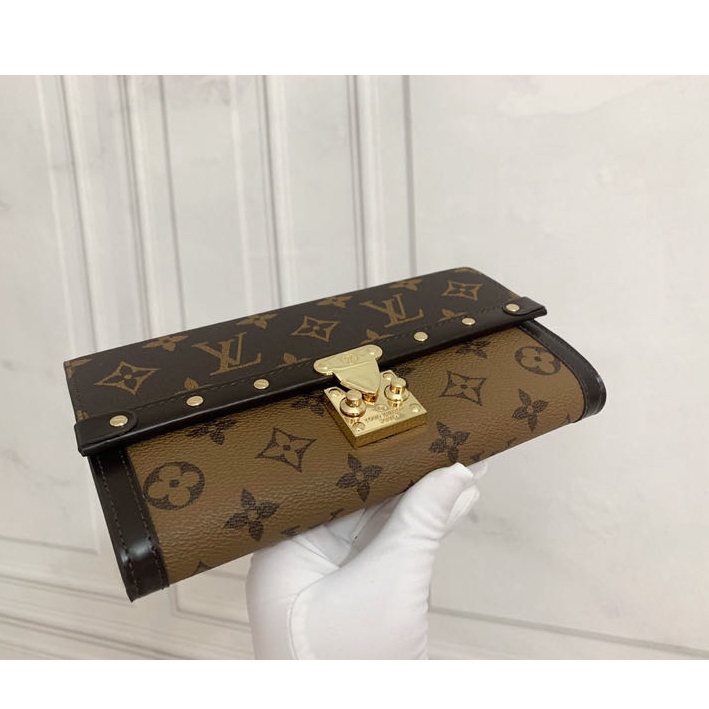 Ví Dài 100% Chính Hãng Họa Tiết LV / Louis Vuitton Cổ Điển M60535 Dành Cho Nữ