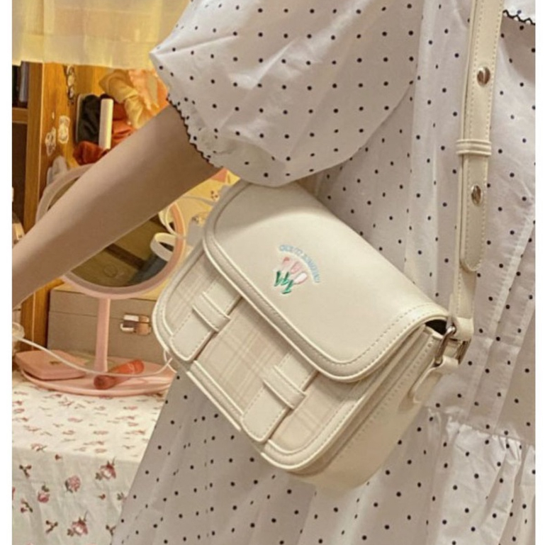 Mischa Túi Đeo Vai Da PU Màu Trơn Họa Tiết Rằn Ri Dễ Phối Đồ Thời Trang Cao Cấp