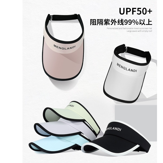 Mũ Chống Nắng Vành Rộng Hở Chóp Có Dây Buộc Che Phủ Toàn Diện Chống Tia Cực Tím Thời Trang Mùa Hè Cho Nữ