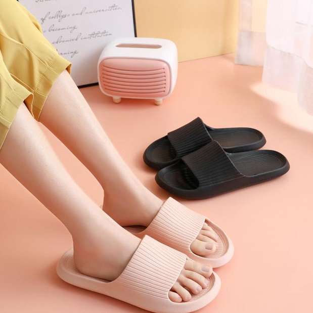 Dép Đi Trong Nhà Tắm Bằng EVA Đế Mềm Chống Trượt Nhanh Khô Size 37-44 Thời Trang Cho Nam Và Nữ