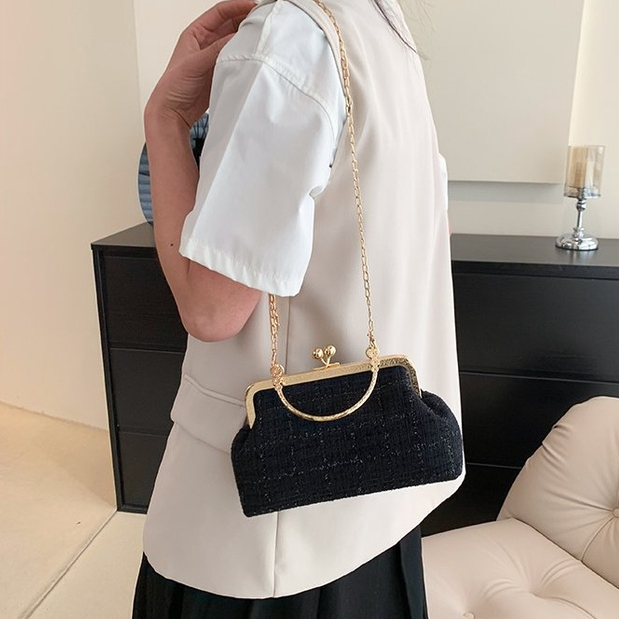 MISCHA Túi Đeo Chéo Vai Bằng Da PU Màu Trơn Thời Trang Sành Điệu