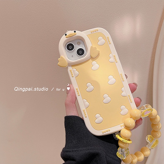 Ốp Điện Thoại tpu Mềm Hình Chú Vịt Dễ Thương Cho iphone 14 iphone 13 iphone 12 iphone 11
