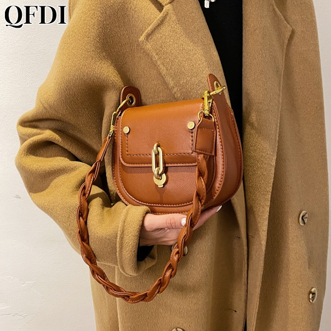QFDI Túi Đeo Chéo Nhỏ Phong Cách Phương Tây Thời Trang Cho Nữ