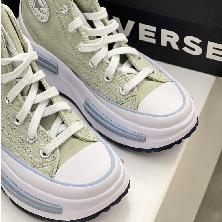 CONVERSE Giày Thể Thao Canvas Đế Dày Tăng Chiều Cao Thời Trang Mùa Xuân B1111