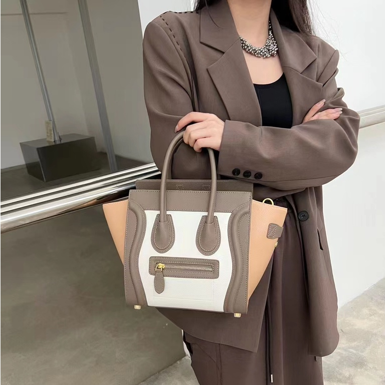 Túi Đeo Chéo Bằng Da Thuộc In Hình Mặt Cười Thời Trang 2022 Dành Cho Nữ