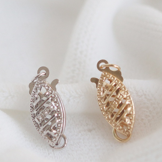 Đầu Khóa Đuôi Cá Mạ Vàng 14k Dùng Làm Vòng Tay / Vòng cổ DIY