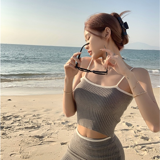 Áo Tank Top Không Tay Dáng Ôm Thời Trang Quyến Rũ Cho Nữ