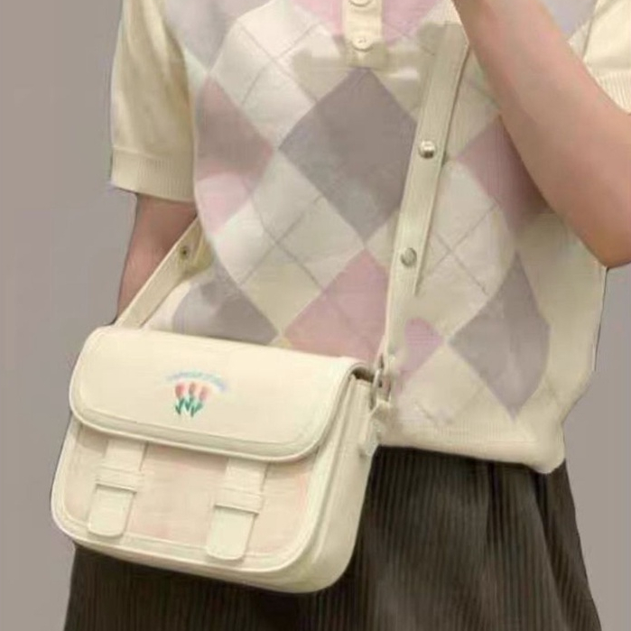 Mischa Túi Đeo Vai Da PU Màu Trơn Họa Tiết Rằn Ri Dễ Phối Đồ Thời Trang Cao Cấp