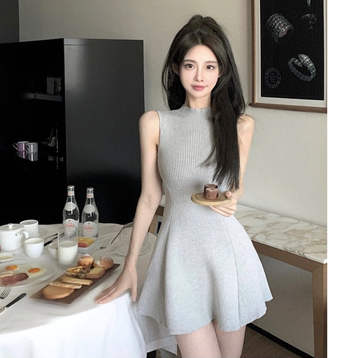 Đầm Dệt Kim Không Tay Thiết Kế Mới Thời Trang Dành Cho Mùa Hè