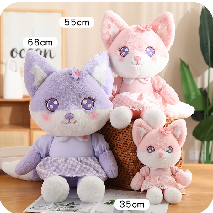 Công chúa cáo  Đồ chơi mềm  Búp bê fox dễ thương  Hoạt hình fox  Búp bê cáo mặc quần áo  Little fox fairy toy  Fox doll  Đồ chơi động vật  Quà tặng cô gái  Quà sinh nhật  Vật liệu mềm và thoải mái