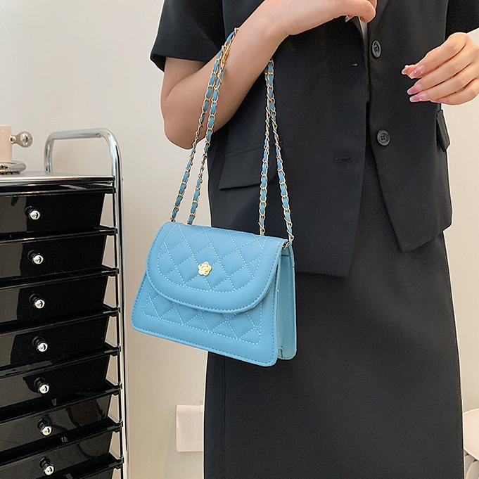 Mischa Túi Xách Đeo Vai Hình Vuông Bằng Da PU Màu Trơn Phong Cách Phương Tây Đơn Giản Chất Lượng Cao