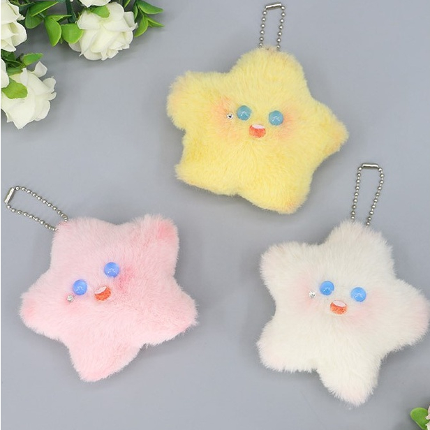 Móc Khóa Hình Ngôi Sao Nhồi Bông Dễ Thương Sáng Tạo