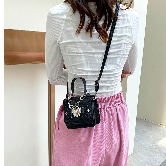 MISCHA Túi Đeo Chéo mini Bằng Da PU Màu Trơn Thời Trang Dành Cho Nữ