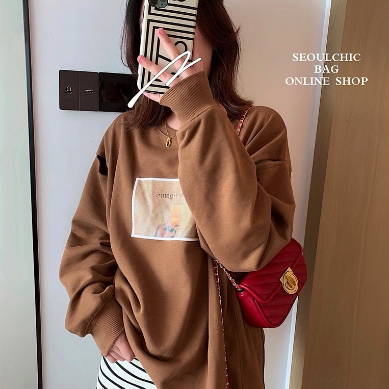 AlphaZ Túi Đeo Vai / Đeo Chéo Hình Vuông mini Đính Hạt Thời Trang Cao Cấp Có Khóa Đa Ứng Dụng