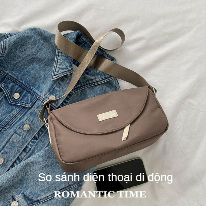 Túi Đeo Chéo Vải Oxford Phong Cách Harajuku Nhật Bản Đơn Giản Hợp Thời Trang Cho Nữ