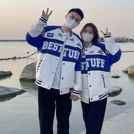 Áo Khoác Bóng Chày Chất Liệu Da Pu Dáng Rộng Thời Trang Xuân Thu Cho Nam Nữ