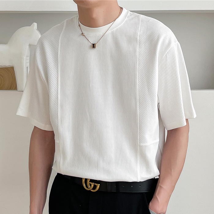 Áo Thun Tay Ngắn Phong Cách Hàn Quốc Thời Trang Mùa Hè Mới Size M-3xl