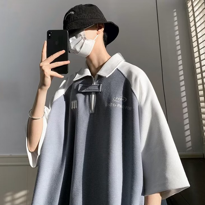 Áo Thun POLO Thời Trang Hàn Quốc Dành Cho Nam áo thun nam form rộng có cổ áo thun polo unisex áo polo nam đẹp SweatShirts