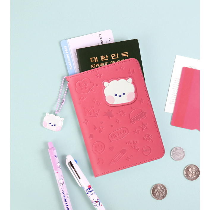 Bao Da Bọc Hộ Chiếu Họa Tiết BT21 Minini