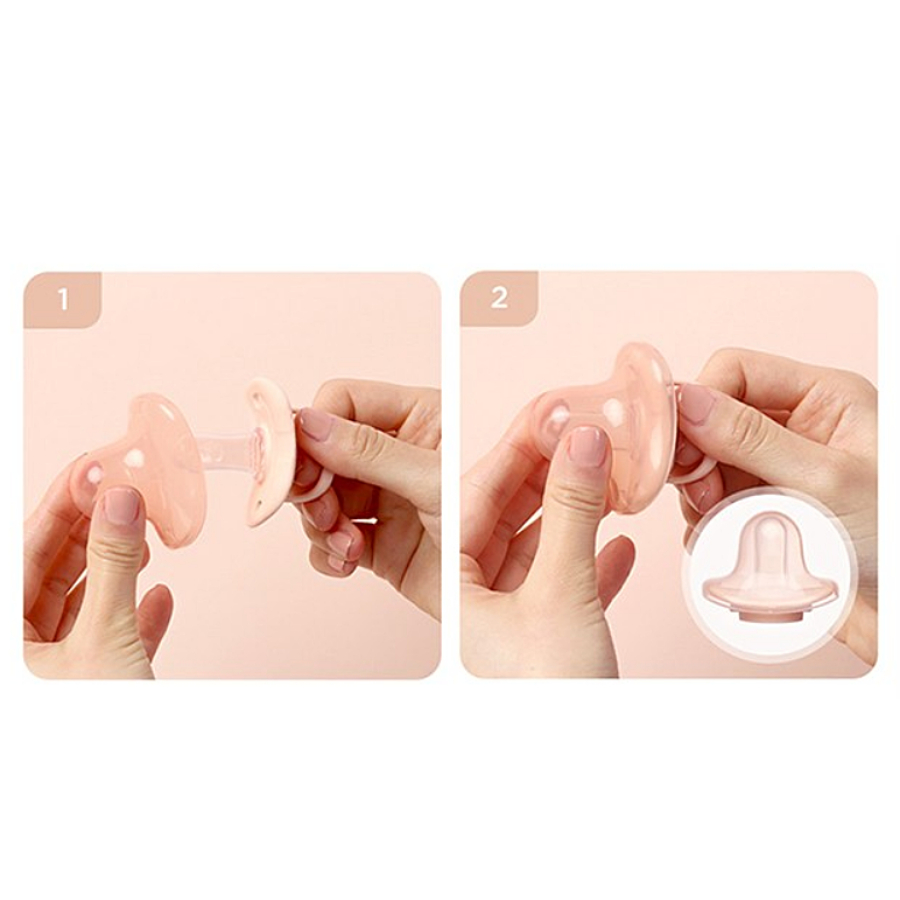 T.i ngậm Silicon UPIS Premium 2 màu, 2 size cho bé