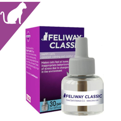 Feliway Máy Khuếch Tán Tinh Dầu 30 Ngày Hình Mèo Cổ Điển