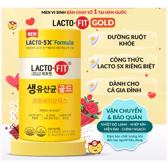 Men Vi sinh Lactofit Hàn Quốc 50 gói và 90 gói
