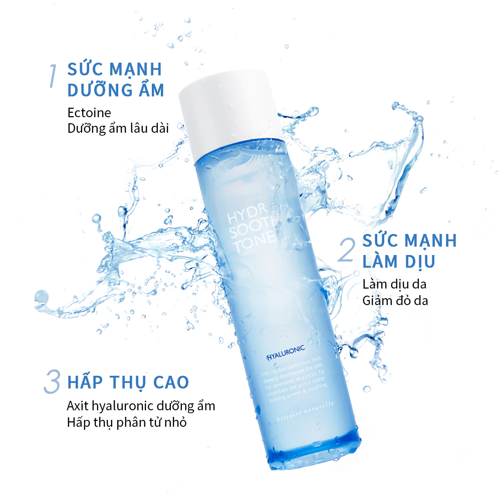 Nước hoa hồng dưỡng ẩm chuyên sâu và làm mềm da HN Hydra Sooth Toner 260ml