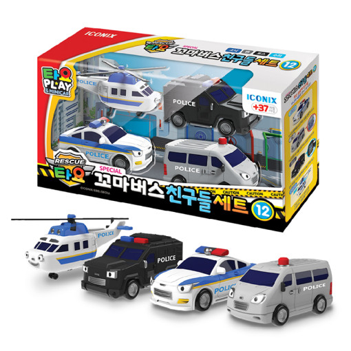 Tayo xe buýt nhỏ Bộ Đồ Chơi Xe Buýt Mini 12 Sonic / Ben / Force / Suri