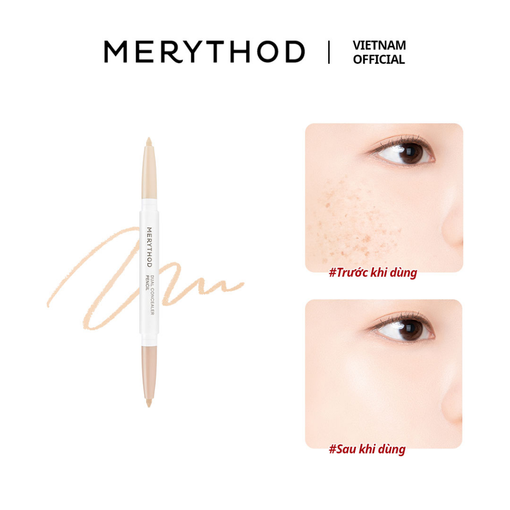 Bút che khuyết điểm 2 đầu che phủ cao mềm mịn Dual Concealer Pencil 5g