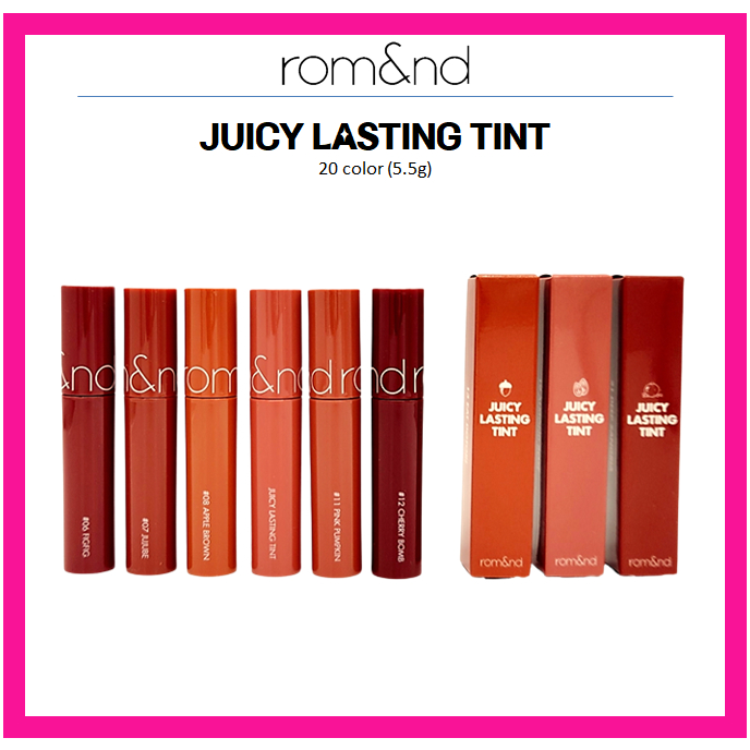 [rom & Nd] juicy lasting tint 20 màu (5.5g) romand