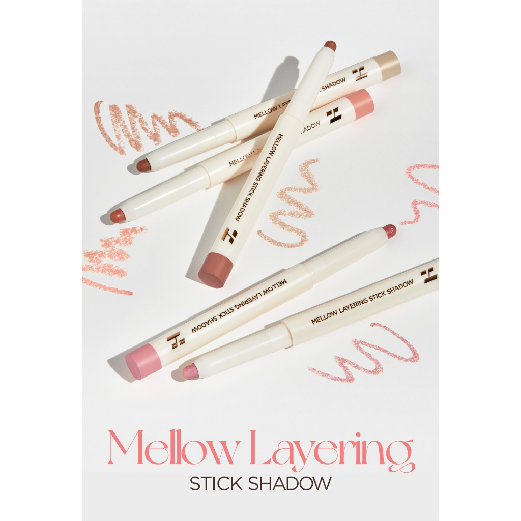 Holika holika mellow layering stick shadow // mỹ phẩm hàn quốc
