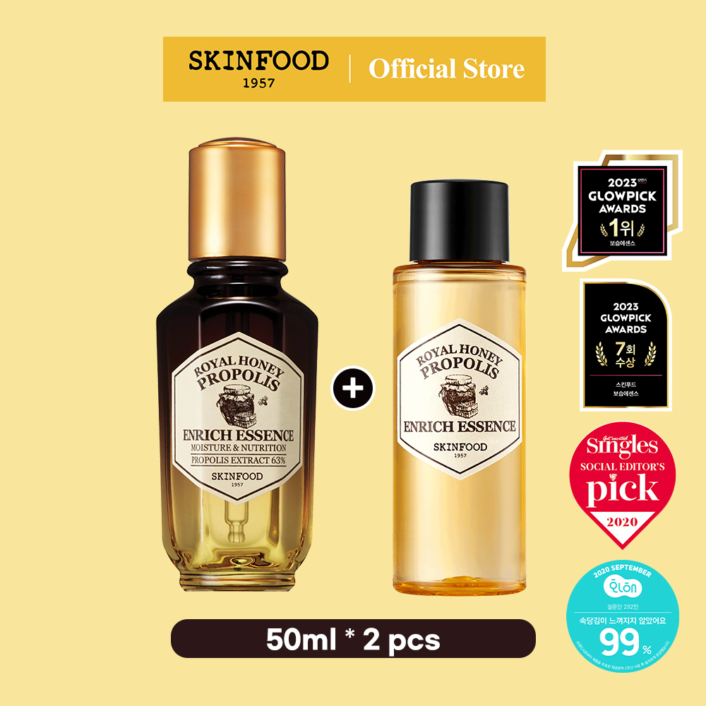 [SKINFOOD] [phiên bản giới hạn1+1] huyết thanh tinh chất keo ong mật ong hoàng gia 50ml(2pcs) / Royal Honey Serum 50ml(2 pcs)