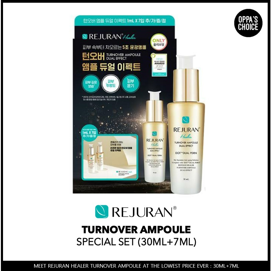 REJURAN TURNOVER AMPOULE Tinh Chất AMPOULE Tạo Hiệu Ứng Kép 30ml + 7ml