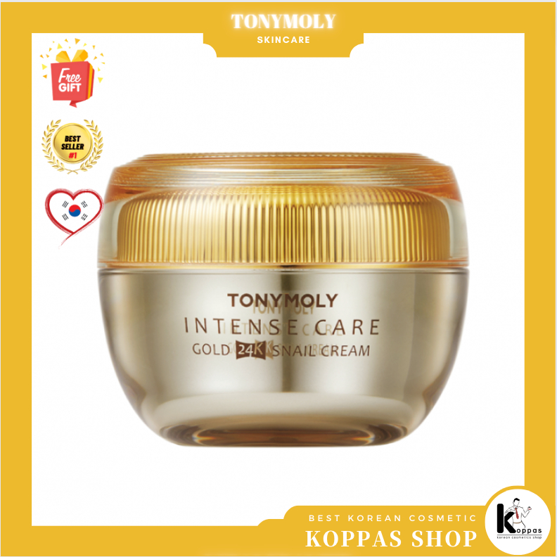 TONYMOLY Kem Ốc Sên Vàng 24K 45ml Chăm Sóc Sức Khỏe Intense Care Gold 24K Snail Cream