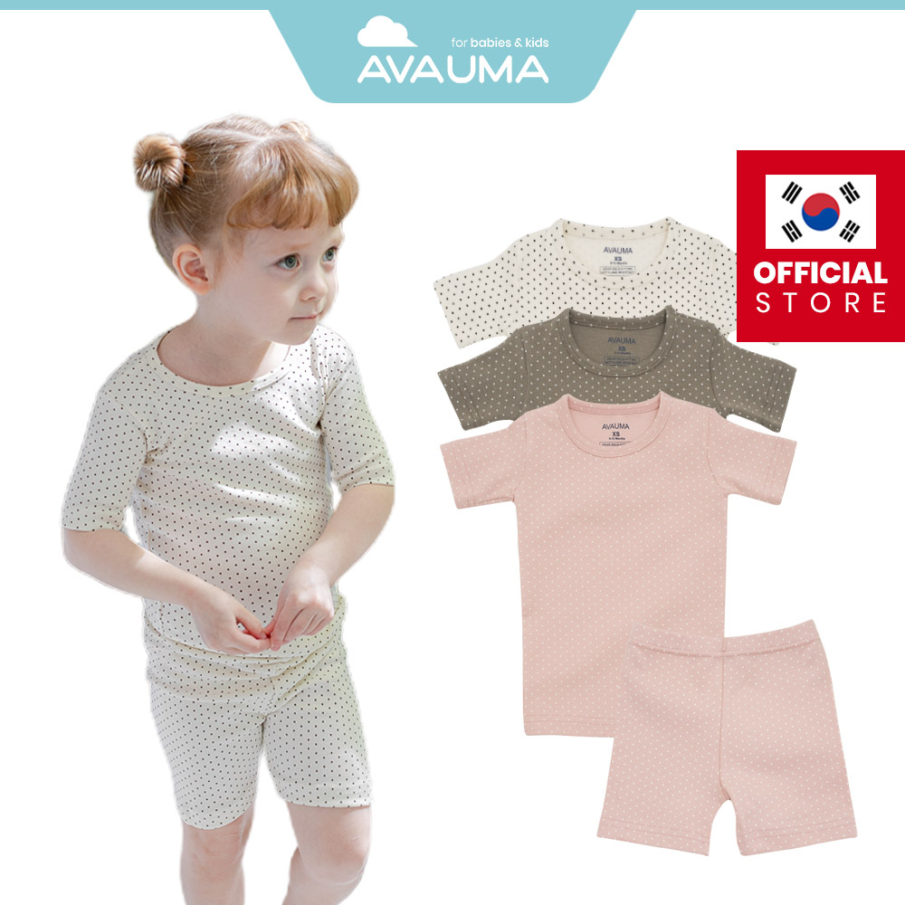 Bộ Đồ Ngủ Pijama Tay Ngắn In Họa Tiết Hoa 03 Cho Bé Trai / Gái 6 Tháng - 7 Tuổi