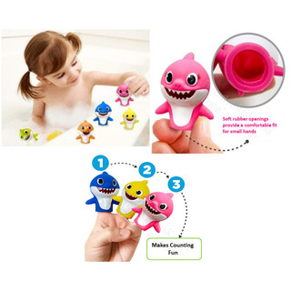 [Pinkfong] Búp bê ngón tay cá mập cho bé chơi cá mập 5p