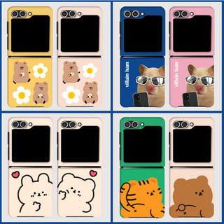 🇰🇷【 Case điện thoại Hàn Quốc 】Z Flip5, Bảo vệ, cứng rắn, slim, thiết kế cặp đôi, Samsung Galaxy