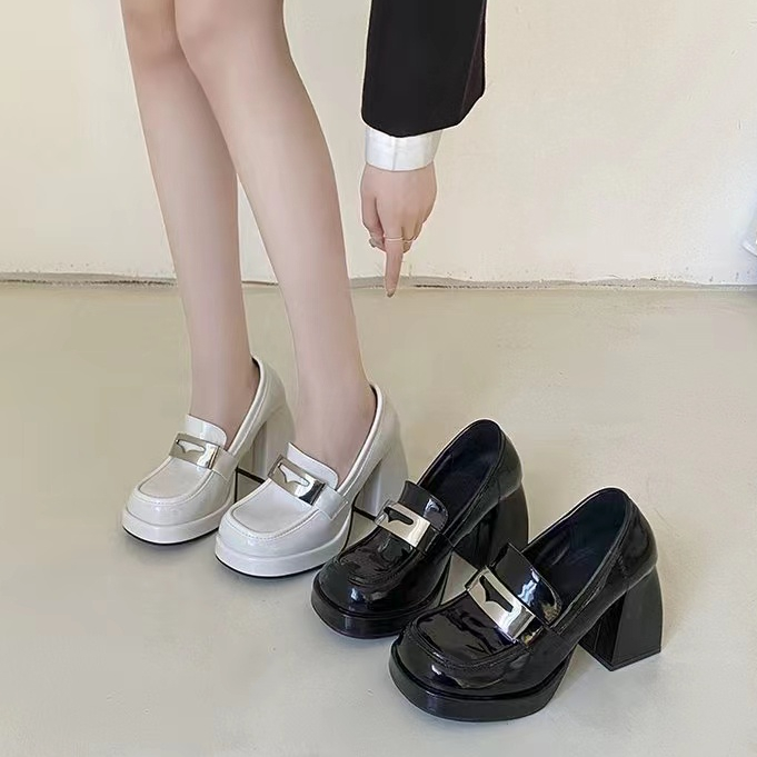 Giày Cao Gót Mary Jane Đế Dày Phong Cách Retro Pháp Thời Trang Xuân Hè 2023 Mới