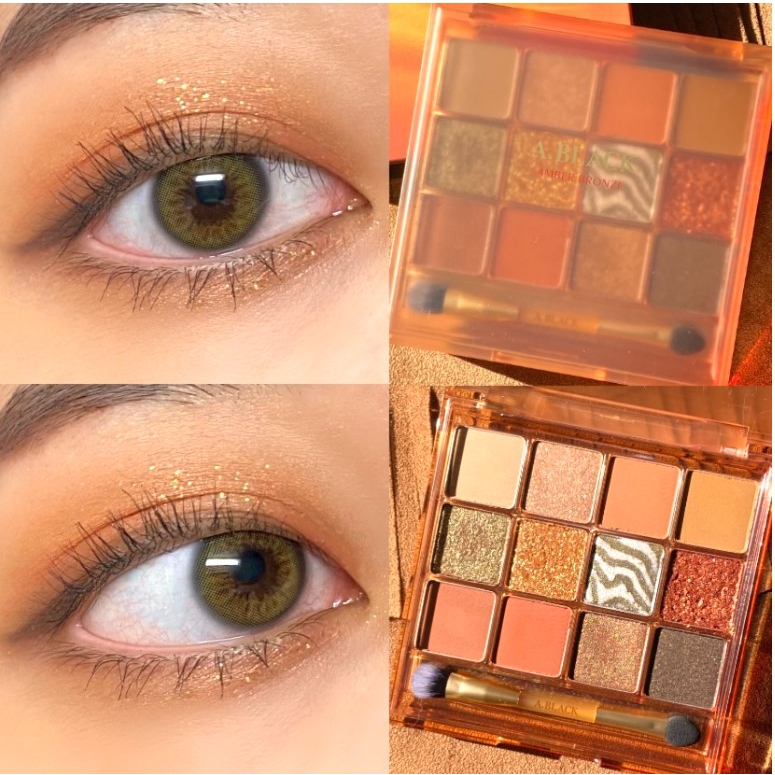 Bảng Phấn Mắt CLIO A. Black Glam Thay Đổi Nhiều Màu Hàn Quốc Bảng Phấn Mắt 6 Màu Đồng 12 Màu Tùy Chọ