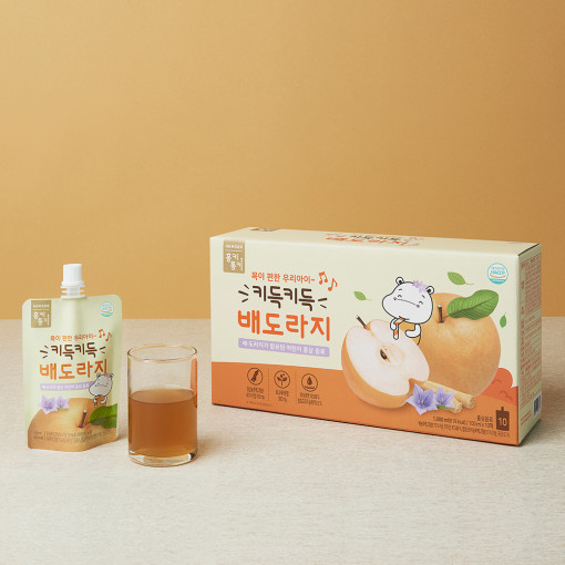 Nước ép lê, rễ cát cánh, hồng sâm cho bé Hamsoa 100ml x 10 gói