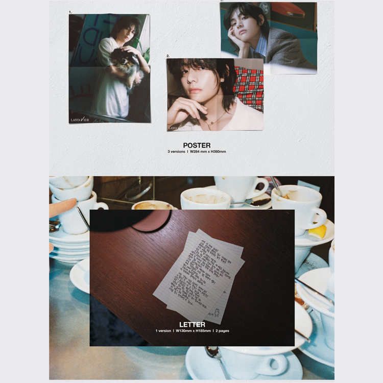 Album đầu tiên Hybe Labels BTS V layover