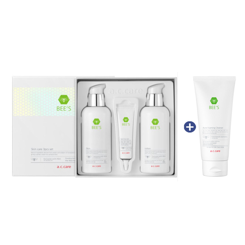 Bộ Sản Phẩm Chăm Sóc Da, Hỗ trợ giảm mụn Và Tạo Bọt AC.Care Bee 130ml