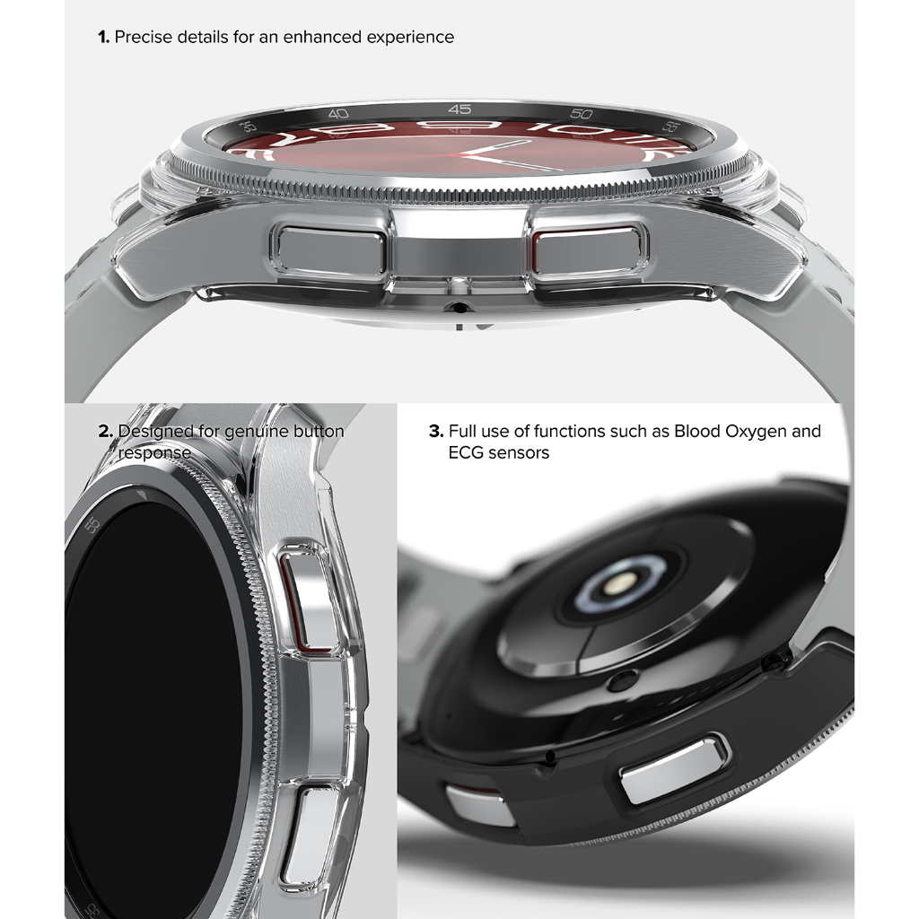 RINGKE Slim Ốp Lưng CứNg Siêu Nhẹ ChốNg TrầY XướC Cho ĐồNg Hồ Galaxy Watch 6 Classic 43mm