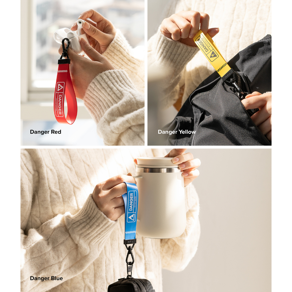 Dây đeo Ringke Key Ring tương thích với Tai nghe Phím Máy ảnh ID