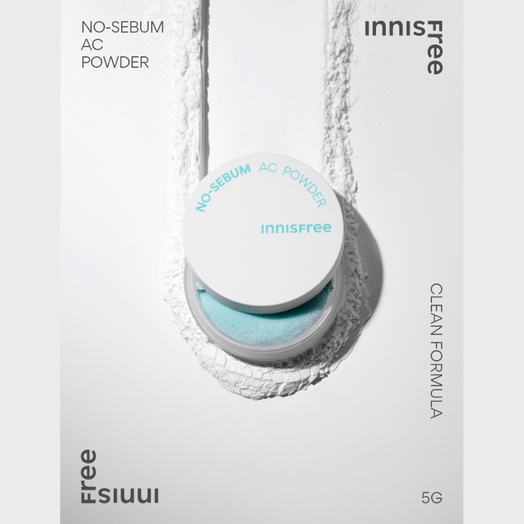 Phấn Khoáng INNISFREE No-Sebum Mineral Pact 8.5g / Powder 5g / Bột Khoáng AC 5g - Một Phấn Nén Thấm Hút Tốt Cho Da Mềm Và Da Mềm Mại