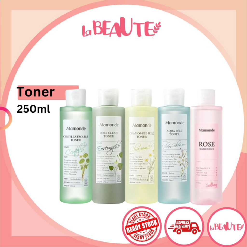Toner Hoa Hồng 4 Loại Tùy Chọn Làm Sạch Lỗ Chân Lông Mamonde 250ml